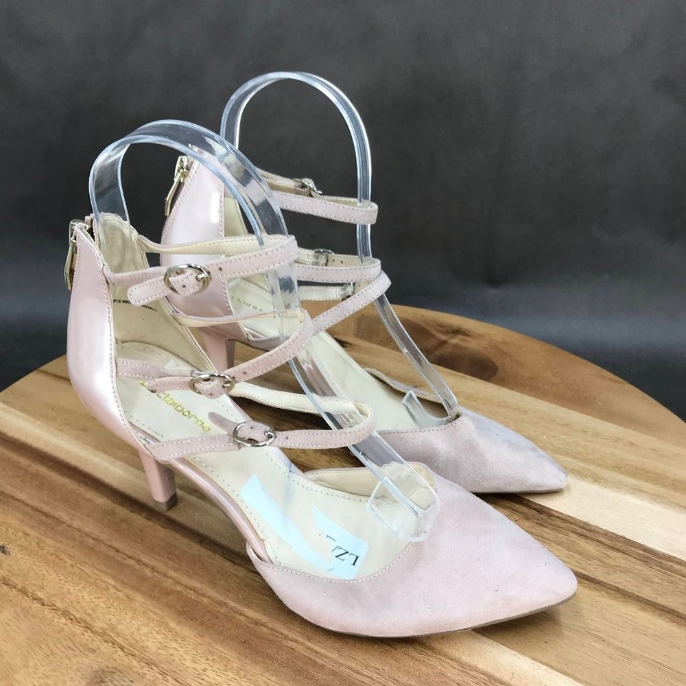 Liz Claiborne Pink Strappy Heels